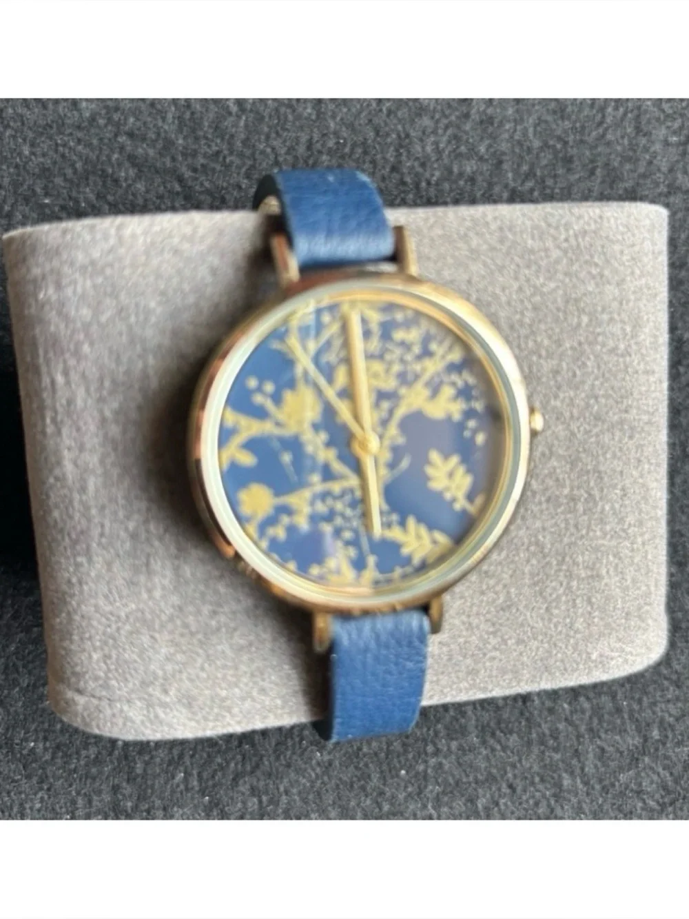 NWOT** Anthropologie LARK London Huxley Leather Watch **Needs Battery